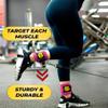 Fitness Invention Ankle Straps for Cable Machines (Pair)  Adjustable Padded Ankle Cuffs for Glute & Leg Workouts  Kickbacks, Leg Extensions, Hip Abductors & Lower Body Exercises view 2
