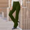 Uillui Women's Slacks Stretch Bootcut Dress Pants Work Casual High Waisted Yoga Straight Leg Trousers Skinny Dress Leggings Army Green view 2