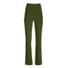 Uillui Women's Slacks Stretch Bootcut Dress Pants Work Casual High Waisted Yoga Straight Leg Trousers Skinny Dress Leggings Army Green view 3