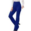 Uillui Women's Slacks Stretch Bootcut Dress Pants Work Casual High Waisted Yoga Straight Leg Trousers Skinny Dress Leggings Blue view 1