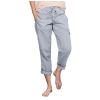 Uillui Women's Casual Relaxed Fit Cargo Pants Loose Cropped Capris Cargo Joggers Pants Elastic Waist Wide Leg Lounge Pants Gray view 1