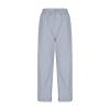Uillui Women's Casual Relaxed Fit Cargo Pants Loose Cropped Capris Cargo Joggers Pants Elastic Waist Wide Leg Lounge Pants Gray view 2