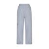 Uillui Women's Casual Relaxed Fit Cargo Pants Loose Cropped Capris Cargo Joggers Pants Elastic Waist Wide Leg Lounge Pants Gray view 4
