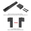 NOBUHIRO Extension Metal Offset Light Mount, Adjustable M300 M600 Series Tactical Flashlight Mount, Fit for 20mm Picatinny Rail or Fast Helmet Fixture view 3