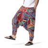 Men's Hippie Baggy Boho Yoga Harem Pants African Pattern Print Sweatpants Casual Hip Hop Pant view 3