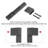 NOBUHIRO Extension Metal Offset Light Mount, M300 M600 Series Tactical Flashlight Mount, Fit for 20mm Picatinny Rail or Fast Helmet Fixture view 4