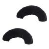 BESPORTBLE 1pair Rust Ice Skate Blade Covers Elastic Towel Lining for Protection Against Nicks and Flat Spots for Figure and Hockey Skates XXL Black view 1
