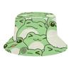 Fashion Bucket Hat Unisex Beach Sun Hat Aesthetic Fishing Hat for Men and Women Compatible with Cute Frog view 1