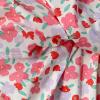 Girls Summer Flower Print Crew Neck Short Sleeve A Swing Skirt Casual Out for 1 to 7 Years Toddler Ballet Leotard (Pink, 5-6 Years) view 3