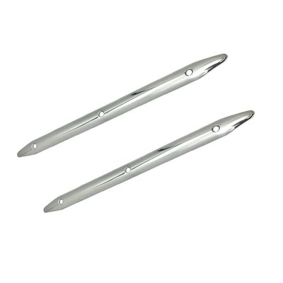 asdmm Boat Rub Strakes - Marine Stainless Steel Line Rub Strakes Protection, Sailboat Yacht RV Accessories, 2 PCS (8")