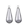 Drop Shot Fishing Weight Sinker Waterdrop Saltwater Fishing Weights Lead Casting Egg Fishing Sinker Bass Streamlined Removable (195g/0.42 lb,2X) view 1