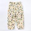 MYGBCPJS Baby Boys Girls 2 Pack Cotton Linen Long Bloomers Graphic Printed Trousers Ankle Length Kids Elastic Waist Pants view 2