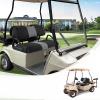 SAMXOMAP Golf Cart Front Seat Covers Fit Club Car DS 2000.5 up, Washable Breathable Air Mesh Cloth Adjustable Seat Cover for Golf Cart, Black and Gray view 1