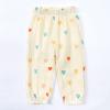 MYGBCPJS Baby Boys Girls 2 Pack Cotton Linen Long Bloomers Graphic Printed Trousers Ankle Length Kids Elastic Waist Pants view 4