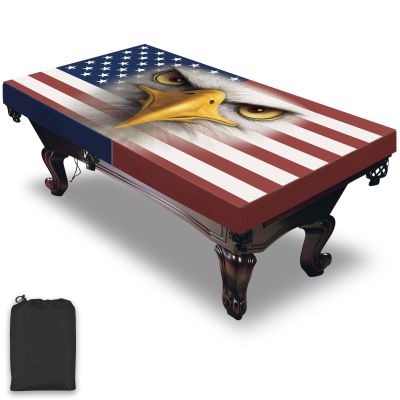 Pool Table Cover, Waterproof & Dustproof Outdoor/Indoor Pool Table AccessoriesBilliards Accessories Polyester Taffeta Cloth Table7ft