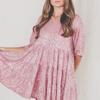 owsber Women's Sequins Tshirt Dress Short Party Loose Sparkly T Shirt Dresses Bling Wear Gown (pink, l) view 2