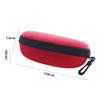 1PCS Portable Sunglasses Bag,Zipper Eye Glasses Box Sunglasses Protect Hard Case Shell Clam Pouch(Red) view 2