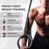 Gym Rings with 990 lbs Load Capacity, Adjustable Buckle Straps for Men and Women Cross-Training Workout, Exercise, StrengthTraining, Gymnastics, Bodybuilding (Set of 2) view 3