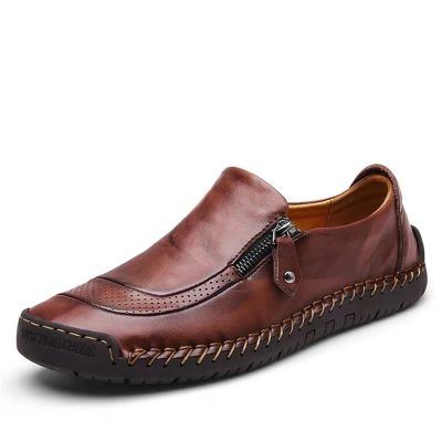CHUUMEE Men's Casual Shoes Slip-on Loafers Comfortable Lightweight Walking Shoes for Men (Brown,13.5)