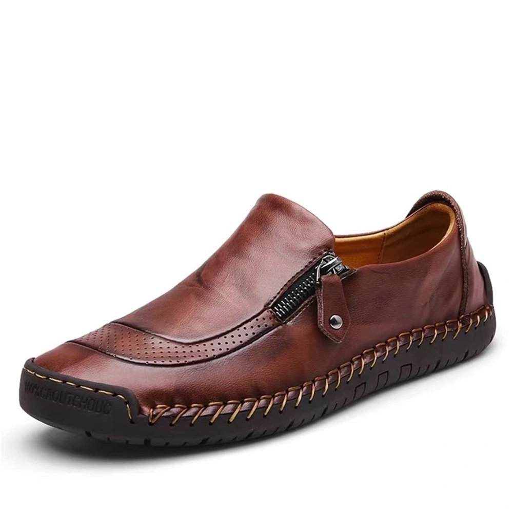 CHUUMEE Men's Casual Shoes Slip-on Loafers Comfortable Lightweight Walking Shoes for Men (Brown,13.5)