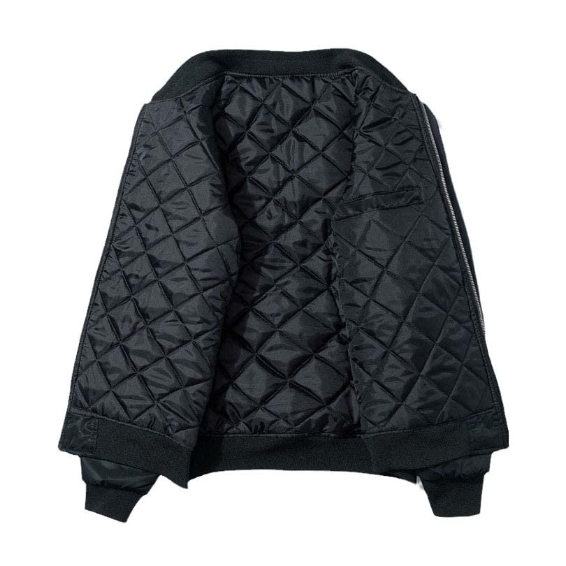 Aoleaky Spring/Winter Bomber Jacket Hip Hop Dragon Embroidery,Yokosuka Style Men's Coat Winter Cotton Padded XS