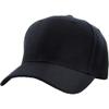 1 Pcs of Plain Fitted Baseball Cap Curved Visor Solid Blank Color Caps Hat Hats (Black, (Size: 8)) view 4