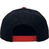 1 Pcs of Premium Classic Snapback Wool Blend Plain Basic Cap Hat (Black/Red) view 3