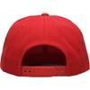 1 Pcs of Premium Classic Snapback Wool Blend Plain Basic Cap Hat (Red) view 3