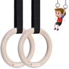 Kids Wooden Gymnastics Rings | Kids Gym Play Set | Gymnastic Toys for (Boys and Girls) view 1