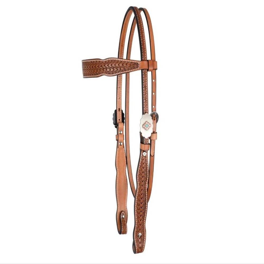 CIRCLE Y Dawson Browband 5/8'' Shaped Headstall