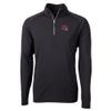 Cutter & Buck Men's Black Kansas City Chiefs Helmet Adapt Eco Knit Stretch Recycled Quarter-Zip Pullover Top view 2
