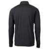 Cutter & Buck Men's Black Kansas City Chiefs Helmet Adapt Eco Knit Stretch Recycled Quarter-Zip Pullover Top view 3