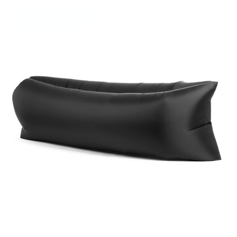 SEALFO Camping Mat Inflatable Folding Chair Sofa Beach Picnic Inflatable Outdoor Lazy Bed Camping Inflatable Air Mattresses (Color : Black, Size : A)
