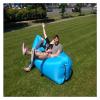 SEALFO Camping Mat Inflatable Folding Chair Sofa Beach Picnic Inflatable Outdoor Lazy Bed Camping Inflatable Air Mattresses (Color : Black, Size : A) view 4