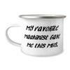 Motivational Machinist Gifts, My Favorite Machinist Gave Me This Mug, Graduation Gifts, 12oz Camping Mug For Machinist from Boss, Gag gifts for machinists, Funny machinist shirts, Funny machinist view 1