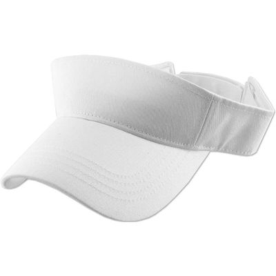 1 Pcs of Sun Visor Plain Hat Sports Cap Golf Tennis New Adjustable Men Women (White)