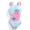 Grand Beauty Parlor Girls one Piece Swimsuit Available in Butterfly, bee, Dolphin, ice-Cream, Lady Bug Designs Bathing Suit Dolphin 4 Years view 1