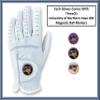 Scale Wear University of Norther Iowa Panthers Cabretta Leather Golf Gloves with 3 Magnetic Ball Markers. RH & LH Men's & Youth Boys Golf Gloves (Youth-L, Right (Fits Left Hand)) view 2