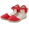 Ladmiple Espadrille Sandals For Women Flat Women's Summer Espadrilles Sandals Platform Sandals Wedge Ankle Strap Open Toe Sandals view 1