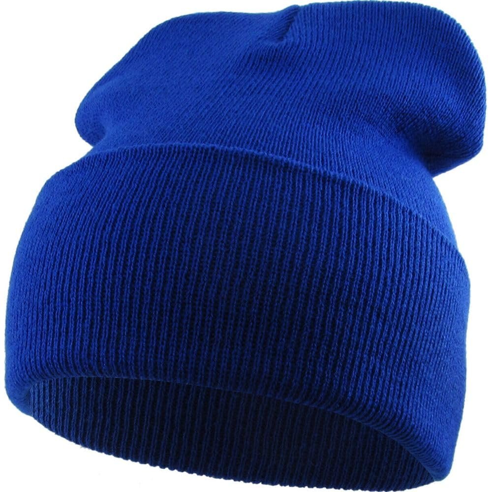 1 Pcs of Thick Beanie Skull Cap Winter Cuffed Ski Knit Hat (Royal Blue)