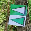 Pro Class Arrows; PCA-Green, Race Course Trail Marker; 150 Pack; 8"x5" (Green) view 1