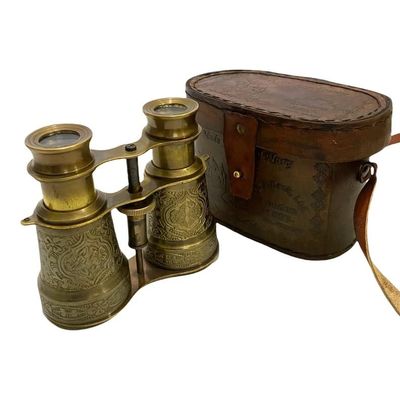 4 Nautical Marine Brass Binocular Vintage Handheld Opera Glasses with Beautiful by Better Buy Handicraft