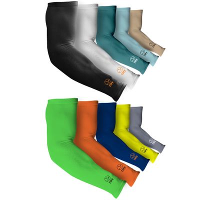 TUFF Compression Cooling Sleeves - Arm Sleeves for Women - UV Protective UPF 50 Arm Sleeves for Men - Cover Arms Tattoo for Cycling, Basketball, Football, Golf, Gym and More