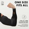TUFF Compression Cooling Sleeves - Arm Sleeves for Women - UV Protective UPF 50 Arm Sleeves for Men - Cover Arms Tattoo for Cycling, Basketball, Football, Golf, Gym and More view 2