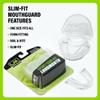 Loudmouth Sport Slim-Fit Boil & Bite Mouth Guard (2 Pack) Plus Mouthguard Case, Advanced Protection for All Contact Sports (Clear) view 2