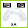 Loudmouth Sport Slim-Fit Boil & Bite Mouth Guard (2 Pack) Plus Mouthguard Case, Advanced Protection for All Contact Sports (Clear) view 4