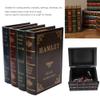 LYBLY Wood Decorative Book Box, Antique Book Jewelry Storage Case Jewelry Storage Case Packaging Study Book Ornament Home Decoration/575 view 2