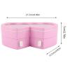 LYBLY Heart Shape Musical Jewelry Box, Musical Jewelry Box for Girls Musical Jewelry Storage Box with Dancing Girl for Birthday Christmas/493 (Color : Pink) view 4