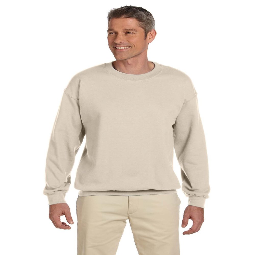 Gildan mens Fleece Crewneck Sweatshirt, Style G18000, Sand Dust, Medium