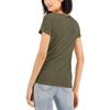 INC Womens Petites Crewneck Cap Sleeve Pullover Top Green PP view 2